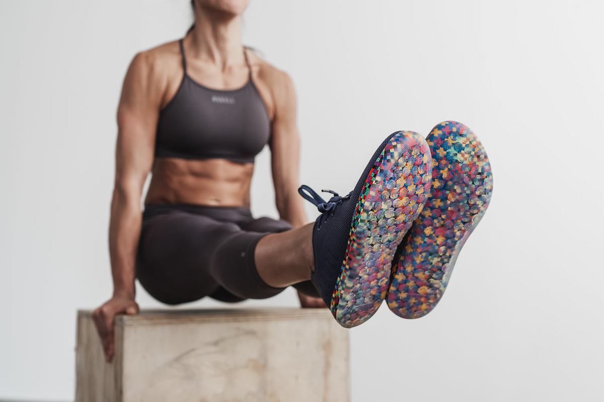 Nobull Superfabric Women's Trainers Navy | Australia (LR3270)